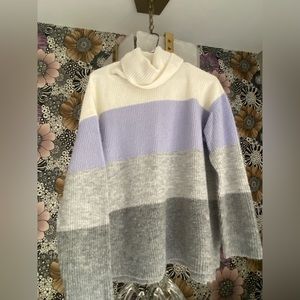 Lush Tricolored Sweater